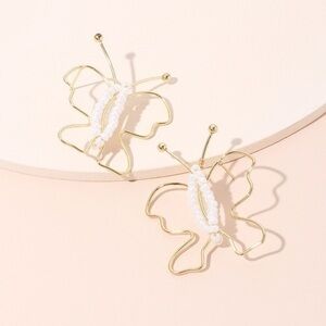 3/$30 💛 Beaded Abstract Butterfly Earrings